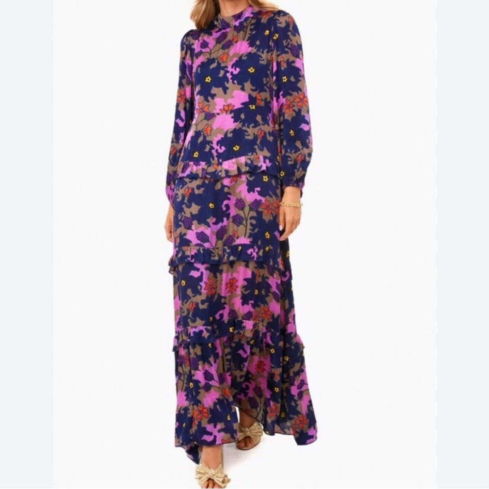 Oliphant Blue and purple Tuckernuck Suzani Dress